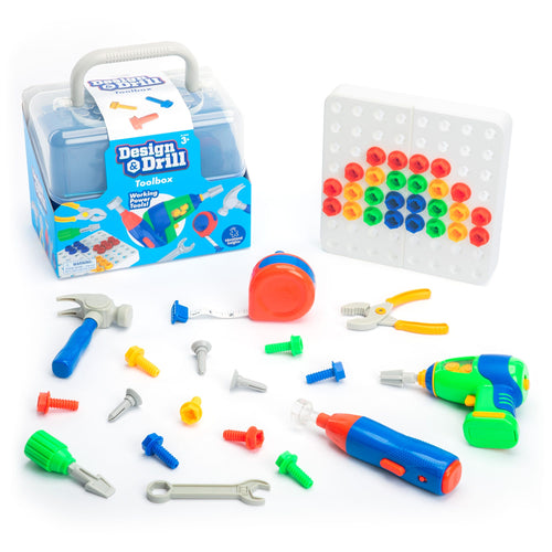 美國 Educational Insights Design & Drill® Toolbox 電鑽創意組