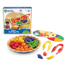 將圖片載入圖庫檢視器 美國 Learning Resources Super Sorting Pie 邏輯分類果撻