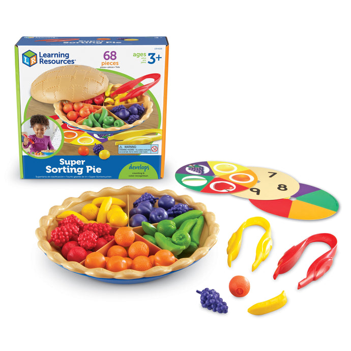 美國 Learning Resources Super Sorting Pie 邏輯分類果撻